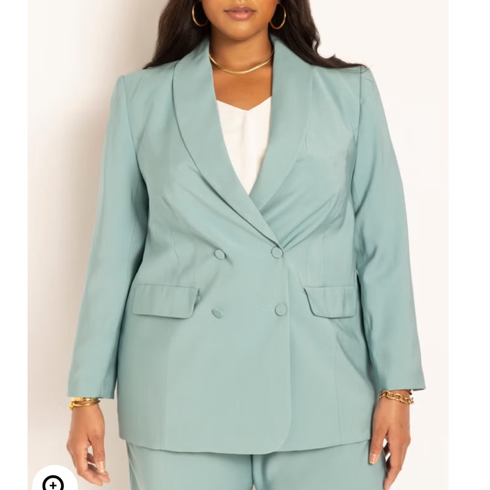 Eloquii Double Breasted Oversized Blazer